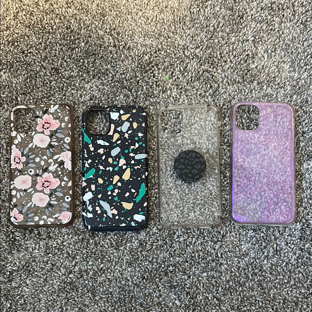 Floral and Patterned Phone Case Set